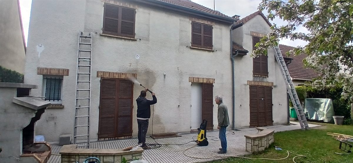 Préparation et nettoyage extérieur — Protection du chantier et nettoyage maîtrisé des surfaces